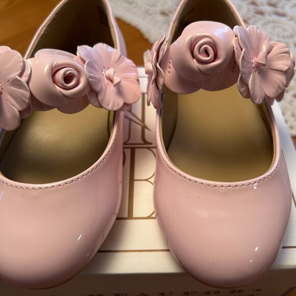 Janie & Jack Toddler Girl Pink Patent Shoes - NWT - Picture 5 of 6